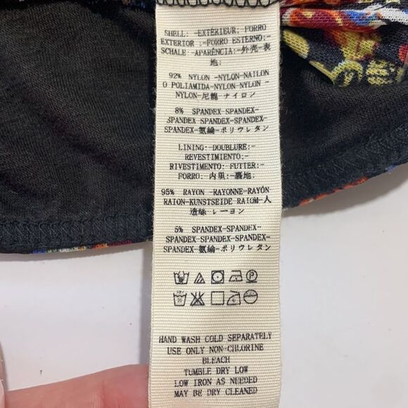 Free People All Doled Up floral long sleeve mesh turtleneck crop top - Picture 11 of 11